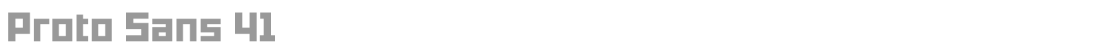 Proto Sans font preview