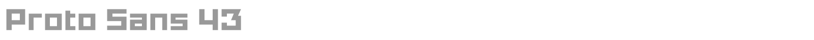 Proto Sans font preview