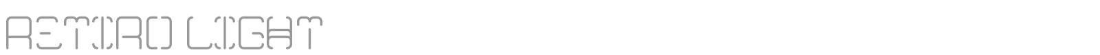 Retiro font preview