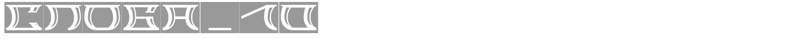 SLOBA_10 font preview