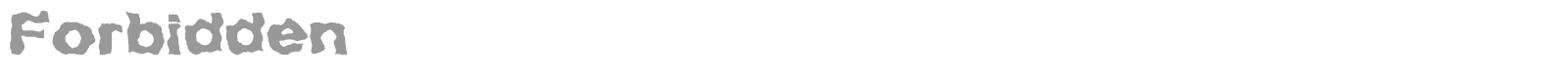 The Forbidden Of Death font preview