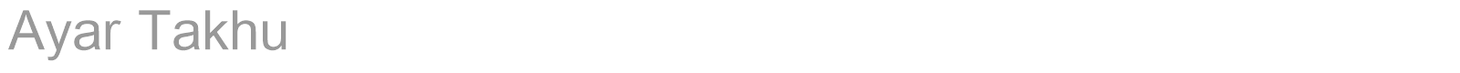 Ayar Takhu font preview