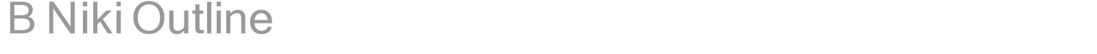 B Niki Outline font preview