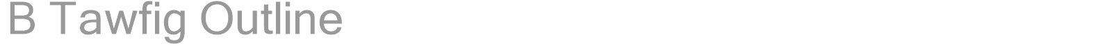 B Tawfig Outline font preview