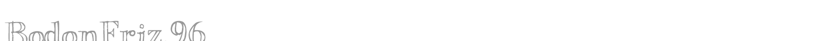 BodonFriz,96 font preview
