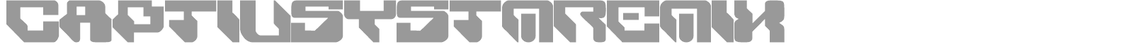 Captivsystem font preview