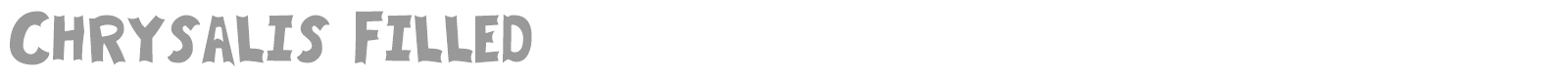 Chrysalis font preview