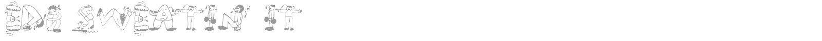 EDB Sweatin font preview