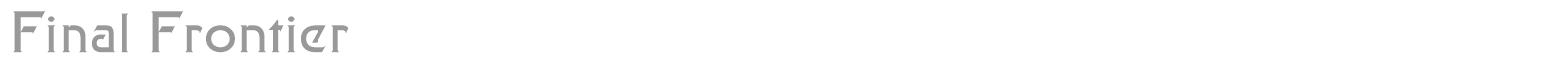 Final Frontier font preview