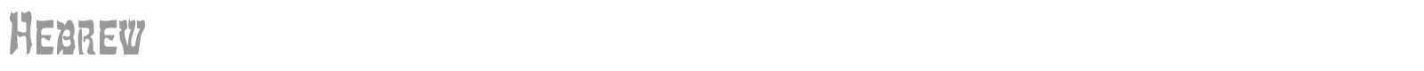 Hebrew font preview