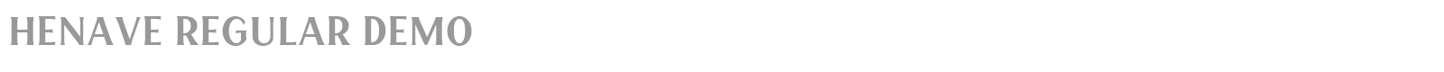 Henave font preview