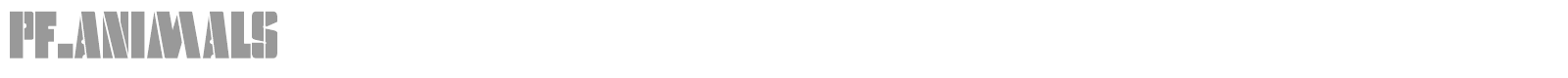 pf.animals font preview