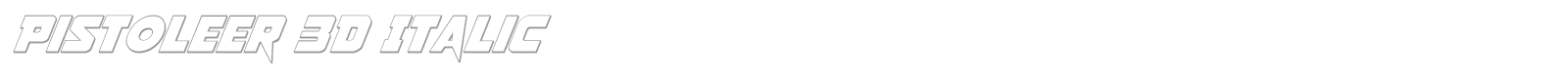 Pistoleer Rotalic font preview