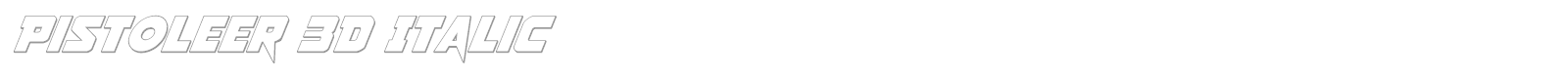 Pistoleer Rotalic font preview