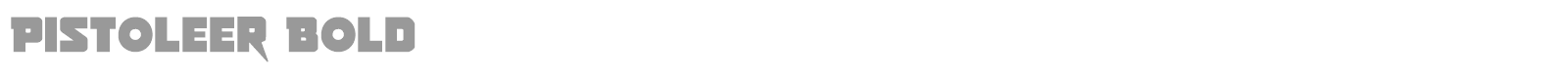 Pistoleer Rotalic font preview
