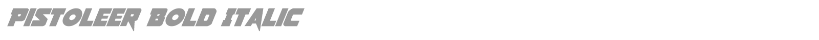 Pistoleer Rotalic font preview