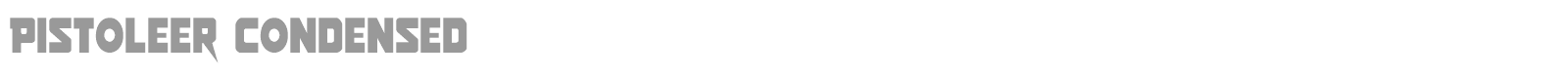 Pistoleer Rotalic font preview