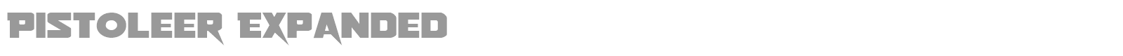 Pistoleer Rotalic font preview