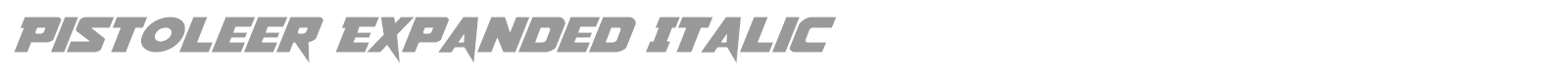 Pistoleer Rotalic font preview