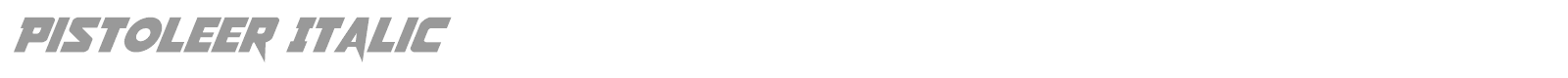Pistoleer Rotalic font preview
