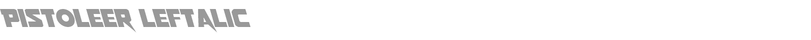 Pistoleer Rotalic font preview