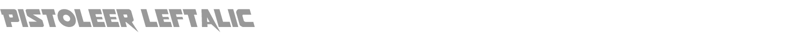 Pistoleer Rotalic font preview