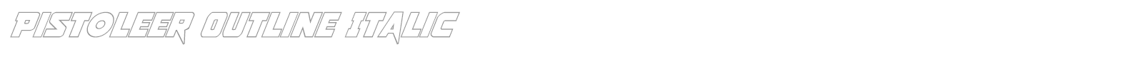 Pistoleer Rotalic font preview