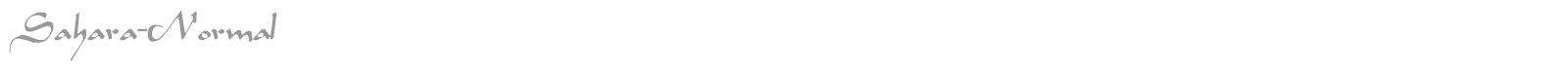 Sahara-Normal font preview