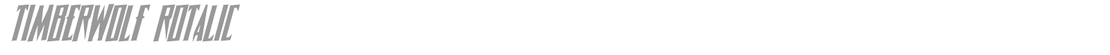 Timberwolf Shadow Italic font preview