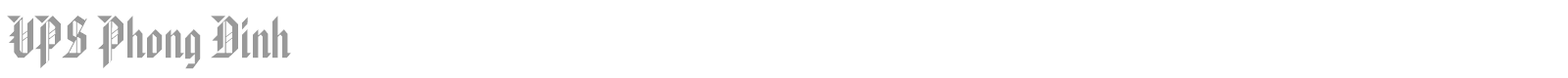 VPS Phong Dinh font preview