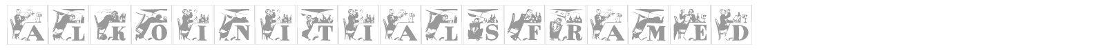 Alko Initials font preview