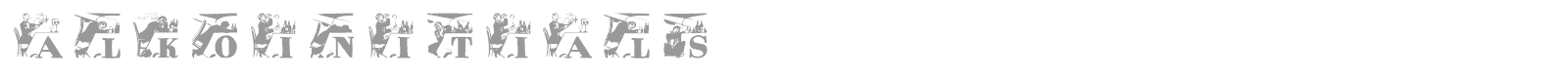 Alko Initials font preview