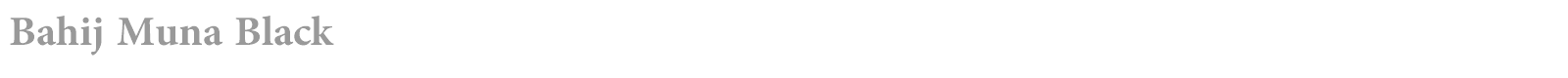 Bahij Muna font preview
