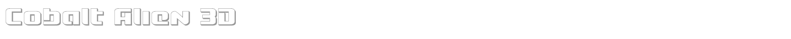 Cobalt Alien Super-Italic font preview