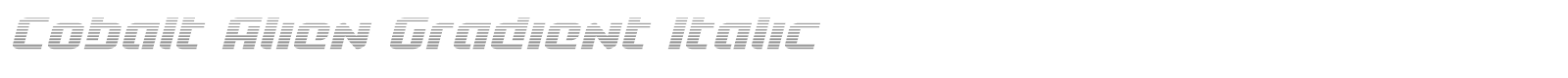 Cobalt Alien Super-Italic font preview