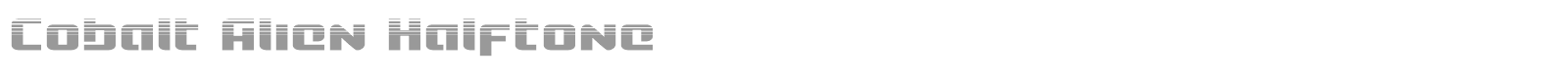 Cobalt Alien Super-Italic font preview