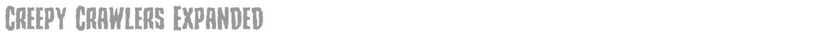 Creepy Crawlers Staggered Italic font preview