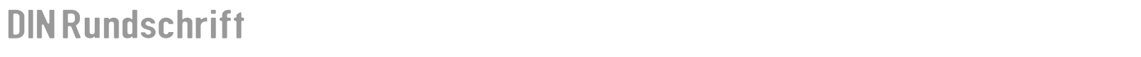 DIN Rundschrift font preview