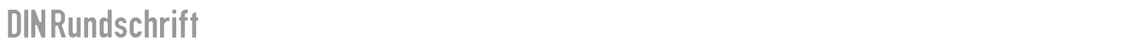 DIN Rundschrift font preview