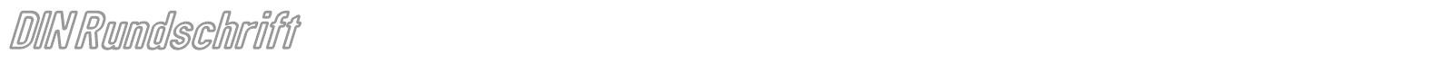 DIN Rundschrift font preview