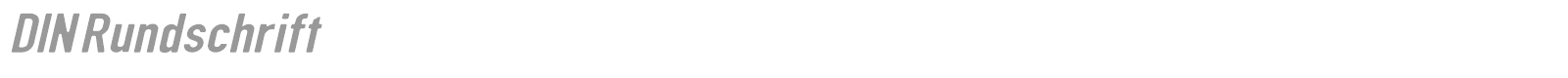 DIN Rundschrift font preview