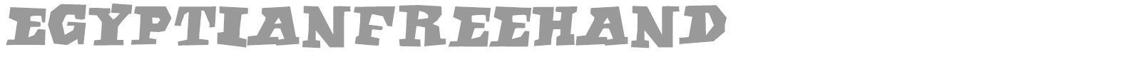 Egyptian Freehand font preview