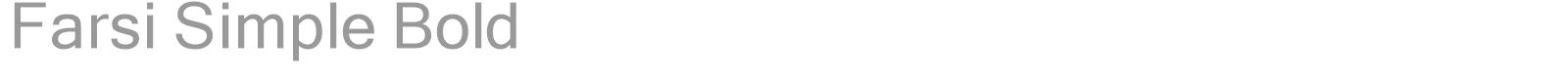 Farsi Simple Bold font preview