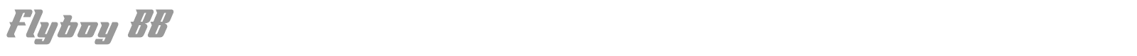 Flyboy BB font preview