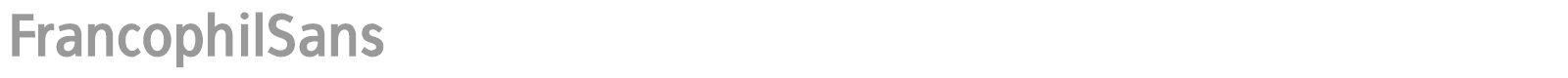 Francophil Sans font preview