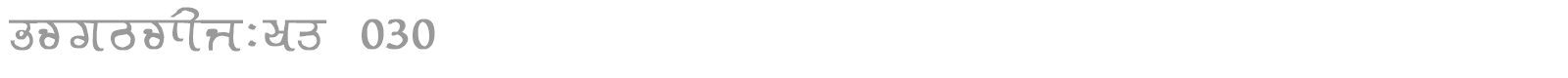 GurmukhiLys 030 font preview
