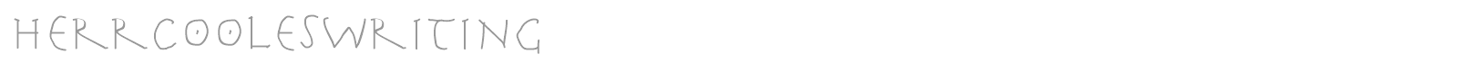 Herr Cooles Writing font preview