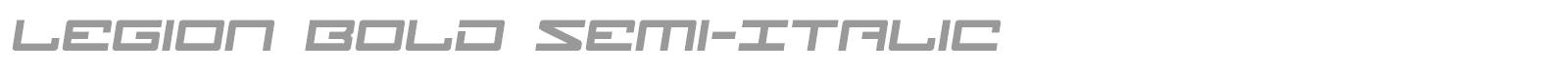 Legion Bold Semi-Italic font preview