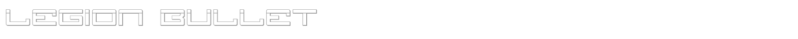 Legion Bullet font preview