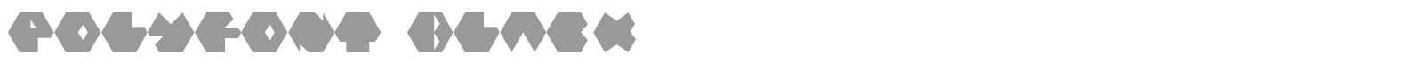 PolyFont Black font preview